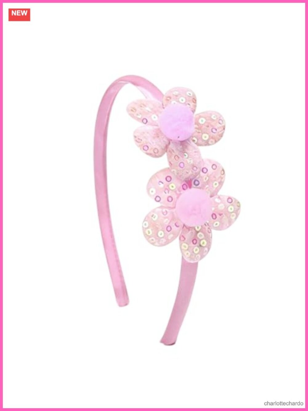 Sequin Flower Headband Floral Hair Accessory Party Wedding